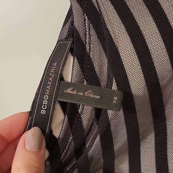 BCBGMaxAzria One Shoulder Ruched Bodycon Midi Dress XS - Picture 7 of 9